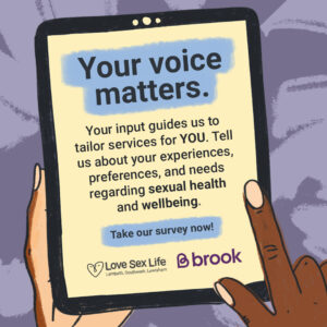 Your voice matters Your input guides us to safer services for you. Tell us about your expereinces, preferences and needs regarding sexual health and wellbeing