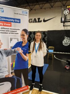 Photo of Rachael, Advanced Therapy Assistant, at the Lambeth MSK Day event