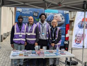 Lambeth Together Health Champions from left to right - Adetiro, Mem, Mo and Gail