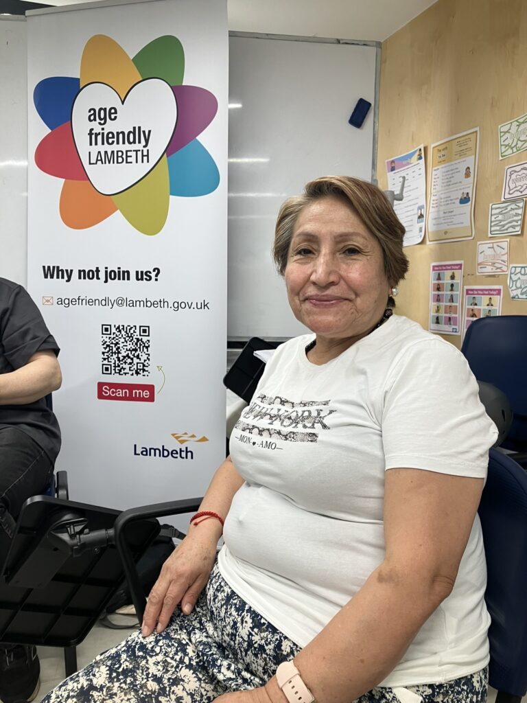 Portrait of Fortunata, a local resident in attendance at the IRMO Live Longer Better Event.
