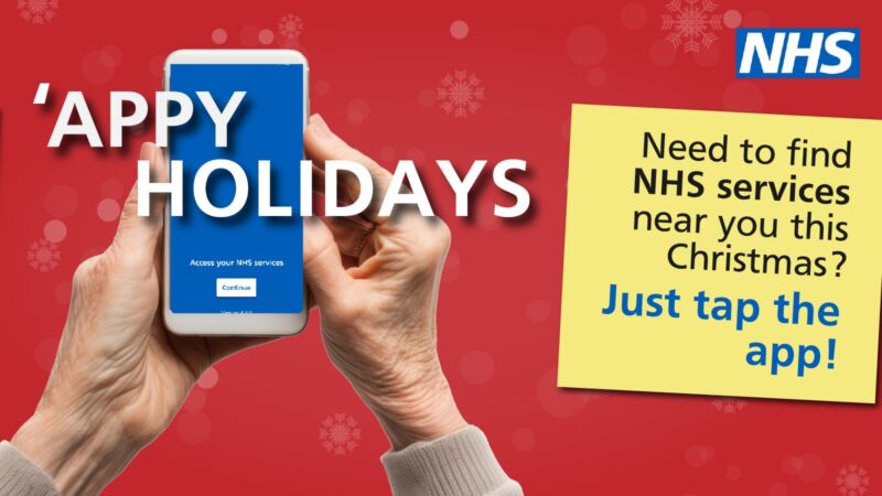 Image for the Tweet beginning: #AppyHolidays!
This #Christmas, use the NHS