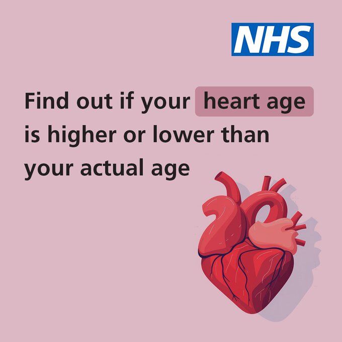 Image for the Tweet beginning: If your heart age is